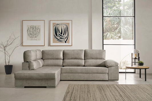 Modern Sectional Sofa Bed with Chaise