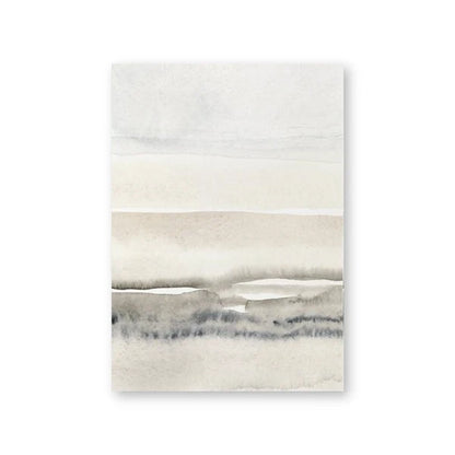 Beige and Grey Abstract Wall Art