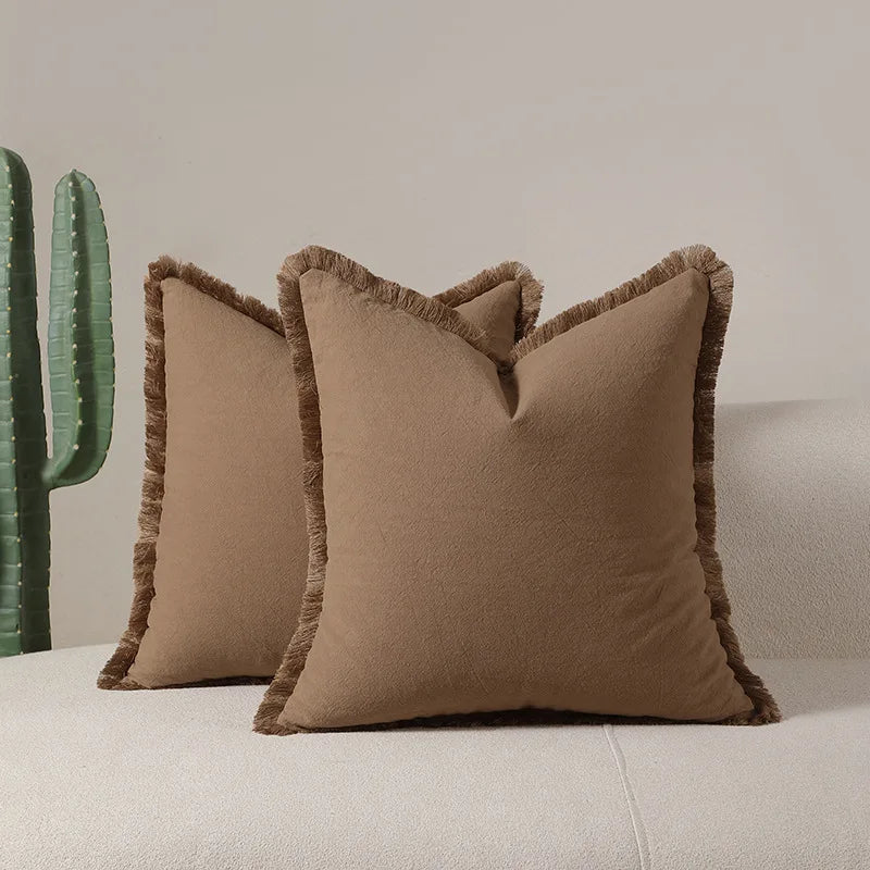 Modern Cushion Cover with Tassels