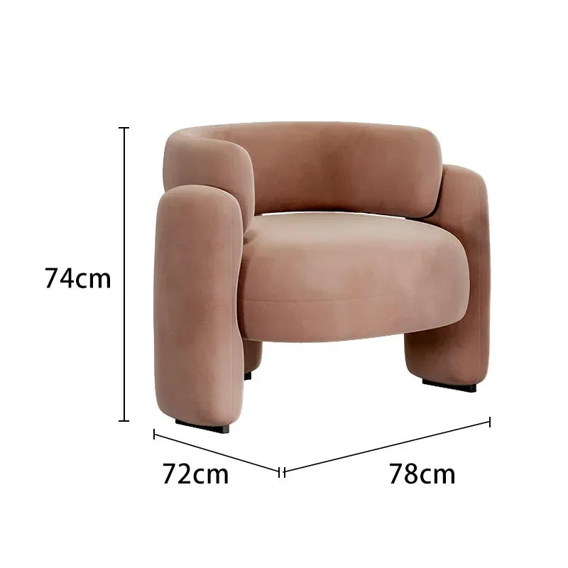 Modern Nordic Lazy Armchair