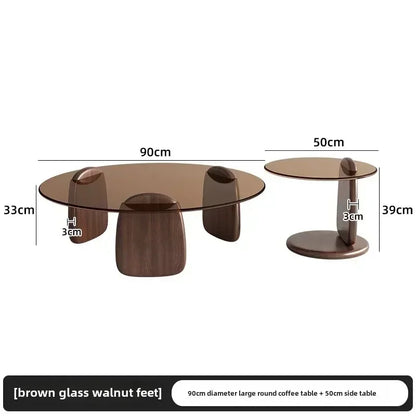 Modern Glass Round Coffee Table