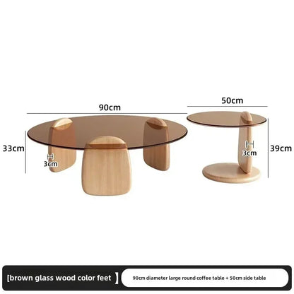 Modern Glass Round Coffee Table