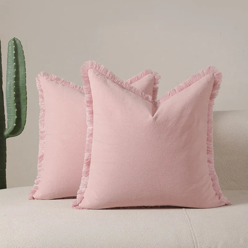 Modern Cushion Cover with Tassels