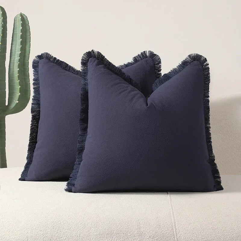 Modern Cushion Cover with Tassels