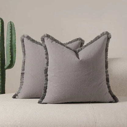 Modern Cushion Cover with Tassels