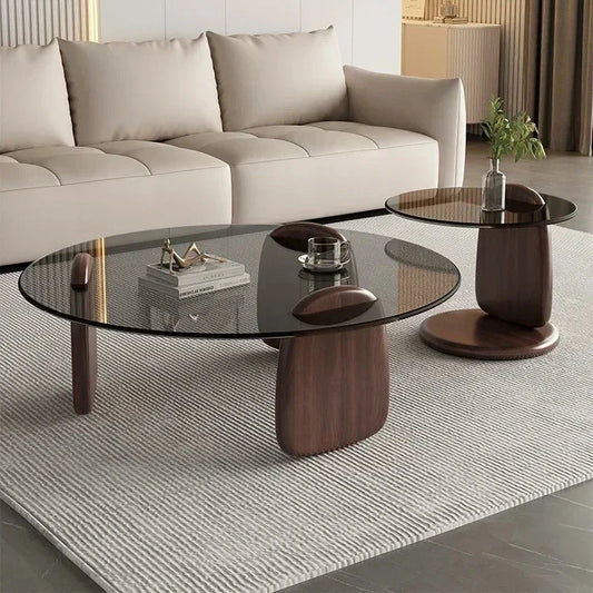 Modern Glass Round Coffee Table