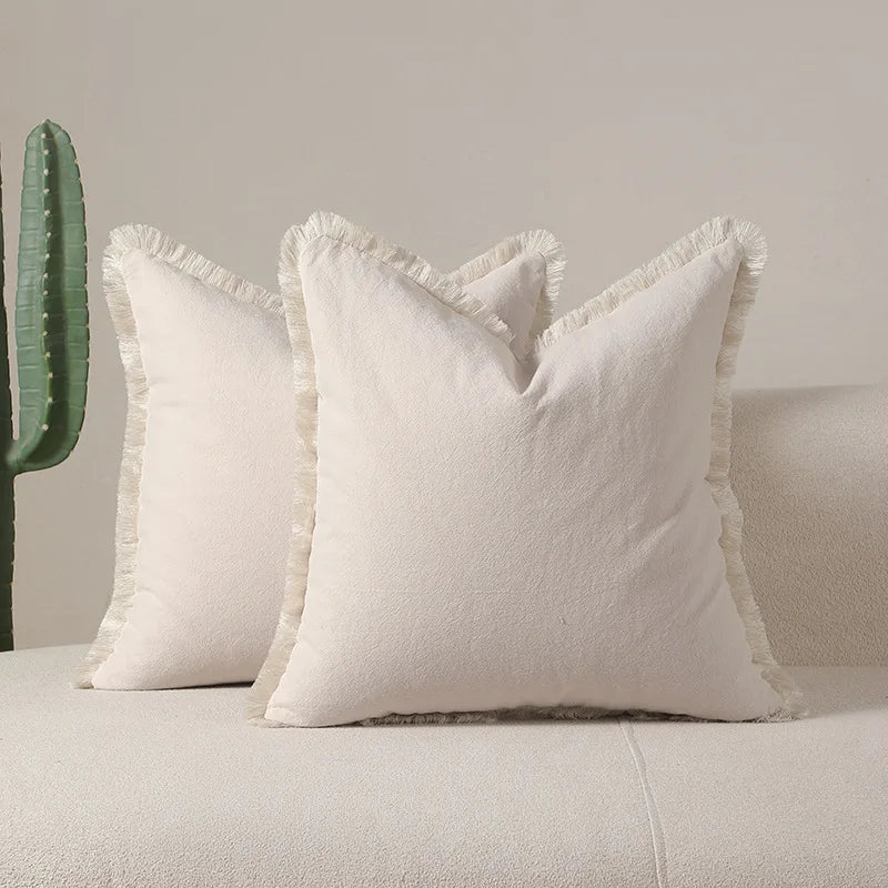 Modern Cushion Cover with Tassels