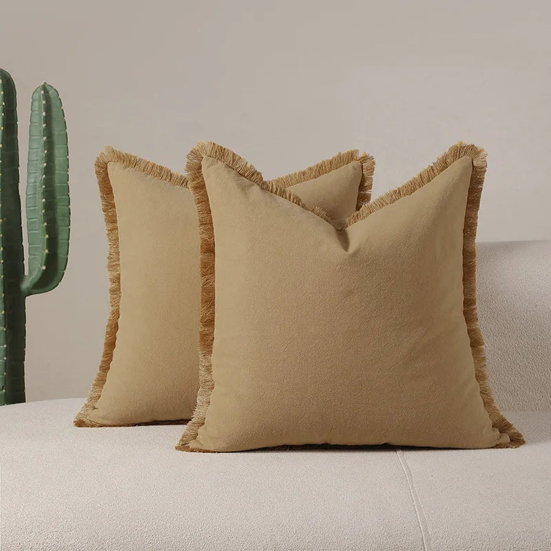 Modern Cushion Cover with Tassels